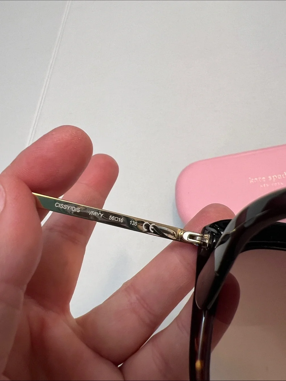 KATE SPADE Black & tortoise Havana Cissy Butterfly Sunglasses